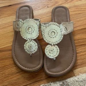 Super cute gold sandals
